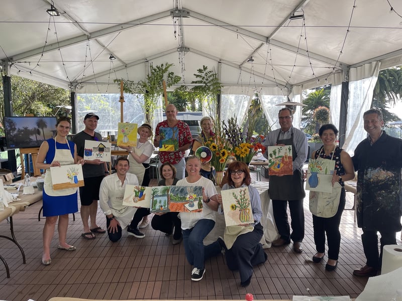 Artist Led Painting Team Building – Experiences