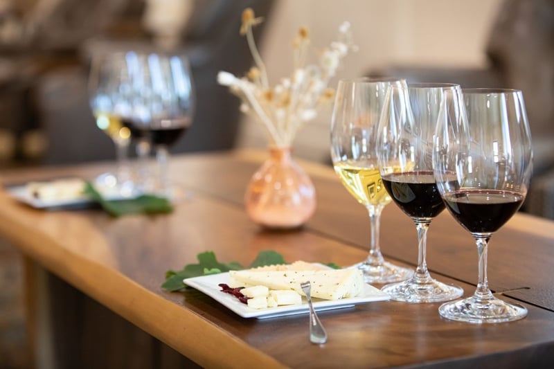 Three Appellation Wine Flight at a Private Table With Charcuterie - Gallery image