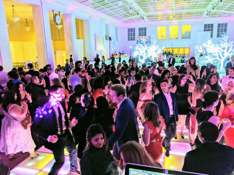 Reception Uplighting Add-On with 10 to 12 LED Color Lights - Gallery image
