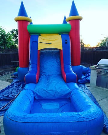 Basic Castle 5-in-1 Wet Bounce House Combo Rental Daily - Anniversary - Featured image