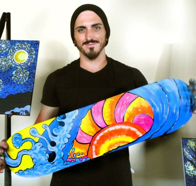 Skateboard Painting Workshop on a Canadian Hard Rock Maple Deck - Gallery image