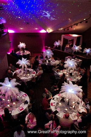 Black UV Lights Setup for Reception, Bay Area Dance Floor Pop - Anniversary - Featured image