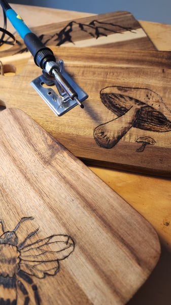 Woodburning Workshop: Design and Burn Your Own Charcuterie Board - Gallery image