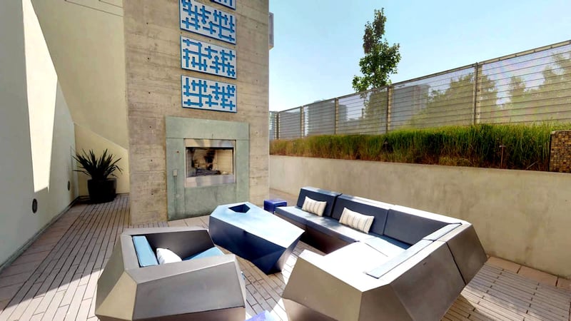 Lounge with Fireplace for Events in Mission Bay - Gallery image