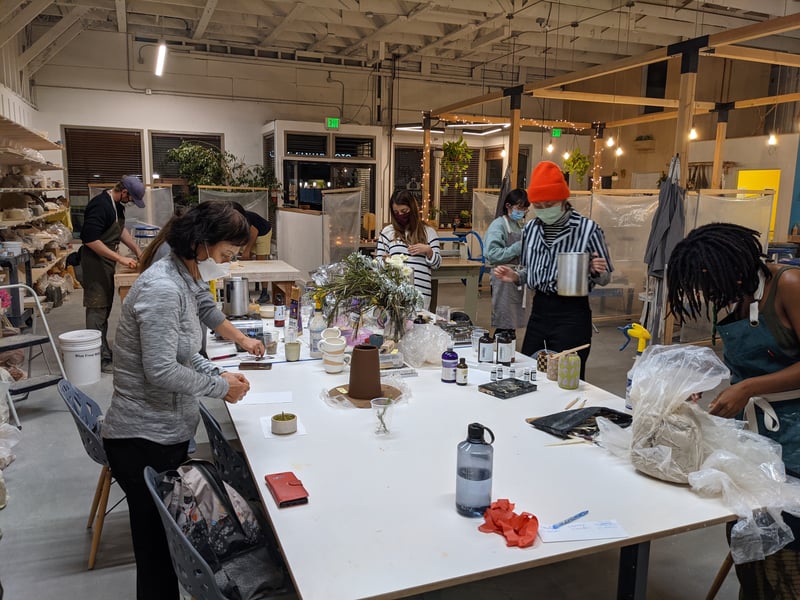 Slab Hand-Building Team Event: Make Mugs, Coasters and Planters - Gallery image