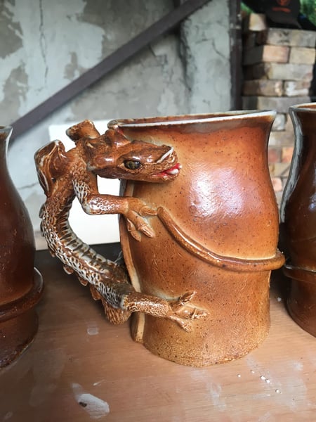 Hand Building Pottery Team Event: Slab-Built Mug and Sushi Tray - Gallery image