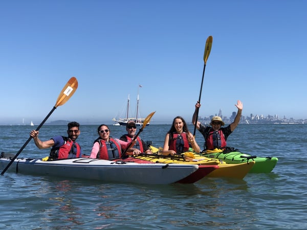 Calm Waterfront Team Kayak Tour With Bay and Skyline Views - Reunion in Alameda - Featured image