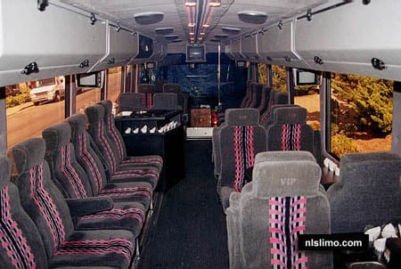 30 Passenger Party Bus Premium Rental for Weddings & Celebrations - Gallery image