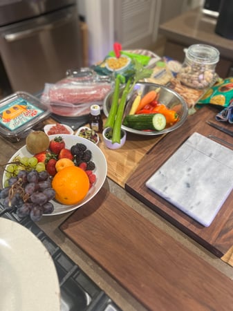 Virtual Cheese & Charcuterie Board virtual team building activity