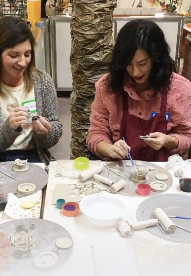 Clay Flower Pottery Workshop for Team Building and Creativity - Gallery image