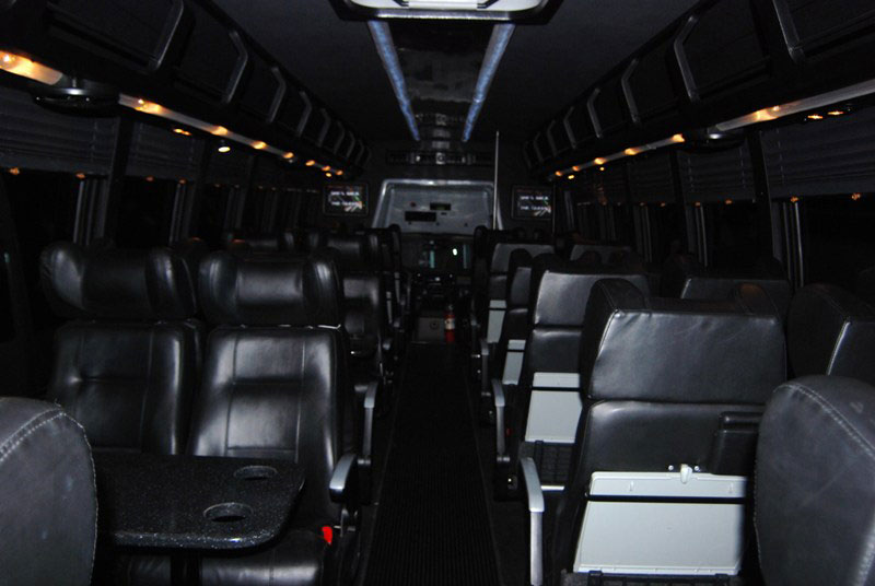 31 Passenger Executive Limo Bus (Black) Luxury Rental for Parties - Gallery image
