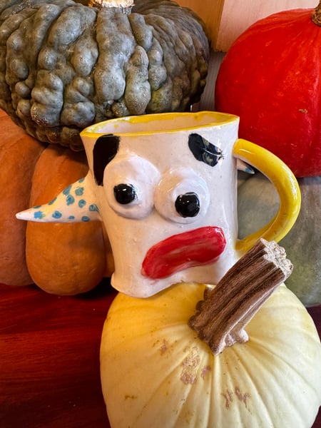 Halloween Ghost Mug Pottery Class - Gallery image