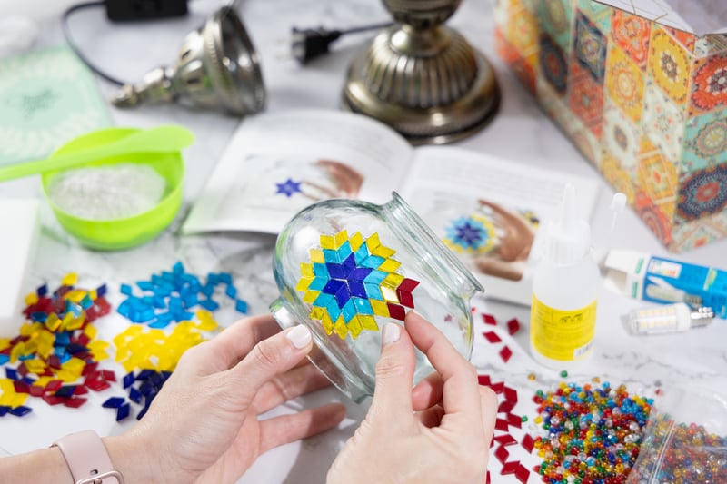 Turkish Mosaic Lamp Workshop: Design a Radiant Table Lamp - Gallery image