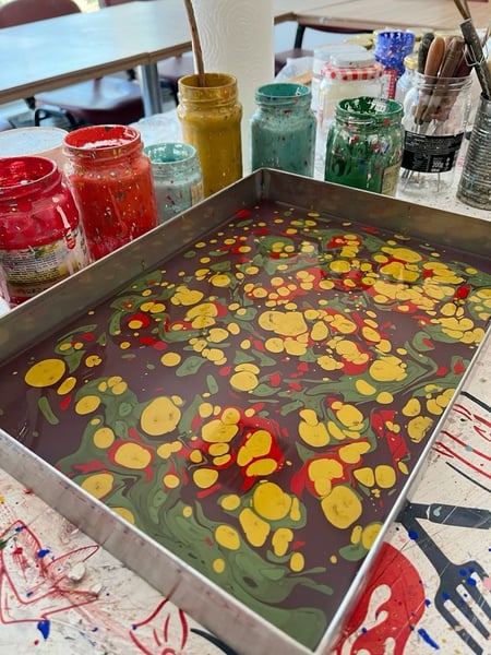 Private Marble Painting (Ebru) Trailer Workshop, Nationwide - Gallery image