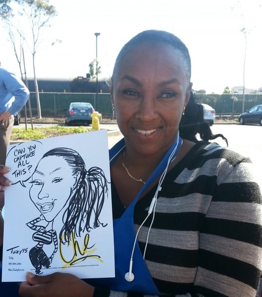 Professional Caricature Artist for Weddings and Private Events - Gallery image