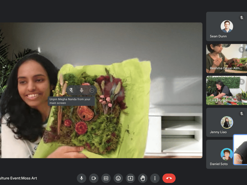 Virtual Moss Wall Workshop - Gallery image
