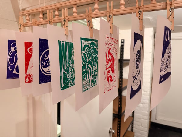 Linocut Printmaking Workshop: Carve, Ink and Press Your Design - Holiday Party in San Francisco - Featured image