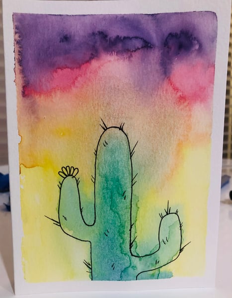 Watercolor Greeting Card Workshop with Postcards to Mail Home - Gallery image