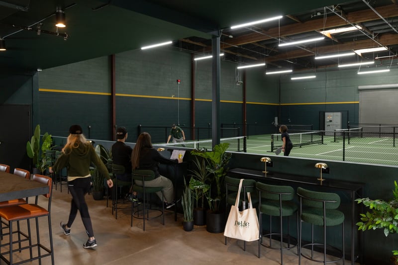 Chic Indoor Pickleball Court – Cozy, Social & Beautiful - Gallery image