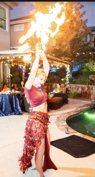 Fire Dancer for Hire — Bold Fire Play with Singing Princess Crossover - Gallery image