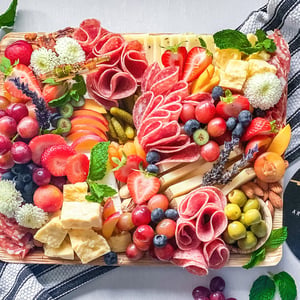Cheese and Charcuterie Grazing Platter for Small Groups