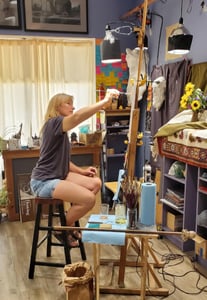 Art Workshop: Creative Team Building with Charcoal & Oil Painting
