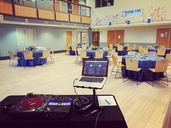 Six-Hour Wedding DJ with Ceremony Sound and 12 Uplights - Anniversary - Featured image