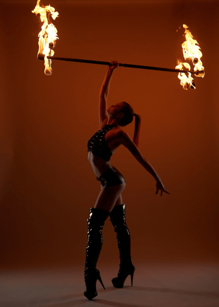 Fire Dancer for Birthday and Holiday Party, Professional - Gallery image