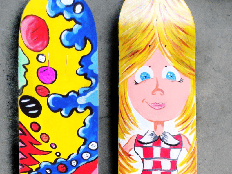 Skateboard Art Workshop - Travels to You! - Gallery image