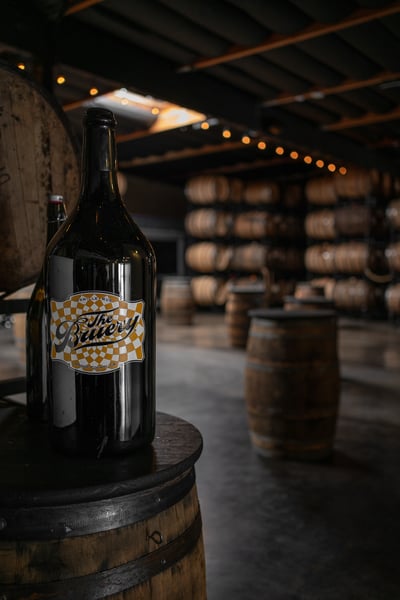 Craft Brewery Barrel House Venue with Private Bar and AV - Featured image