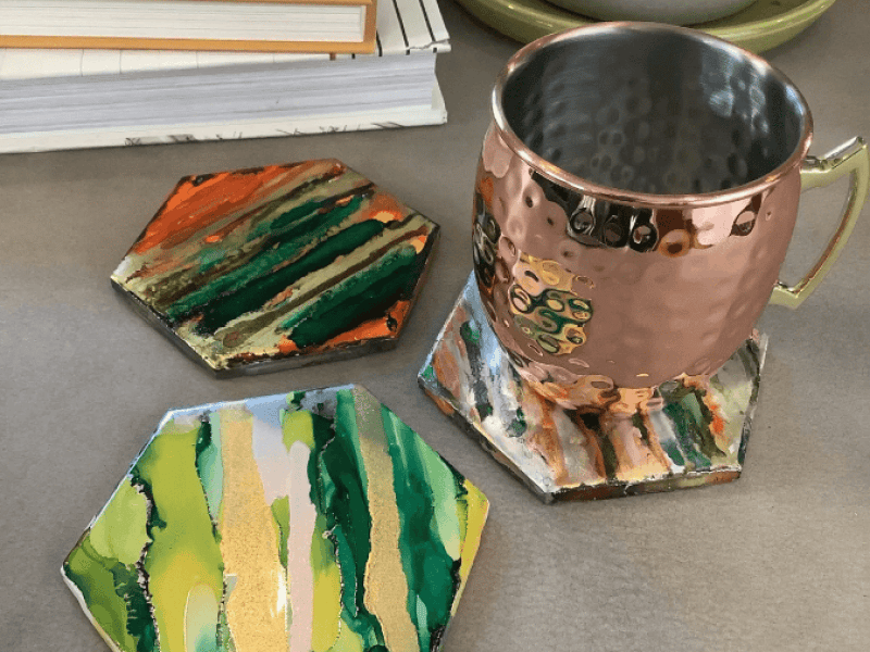 Virtual Hand-Painted Coaster Sets – A Fun & Creative Activity - Gallery image