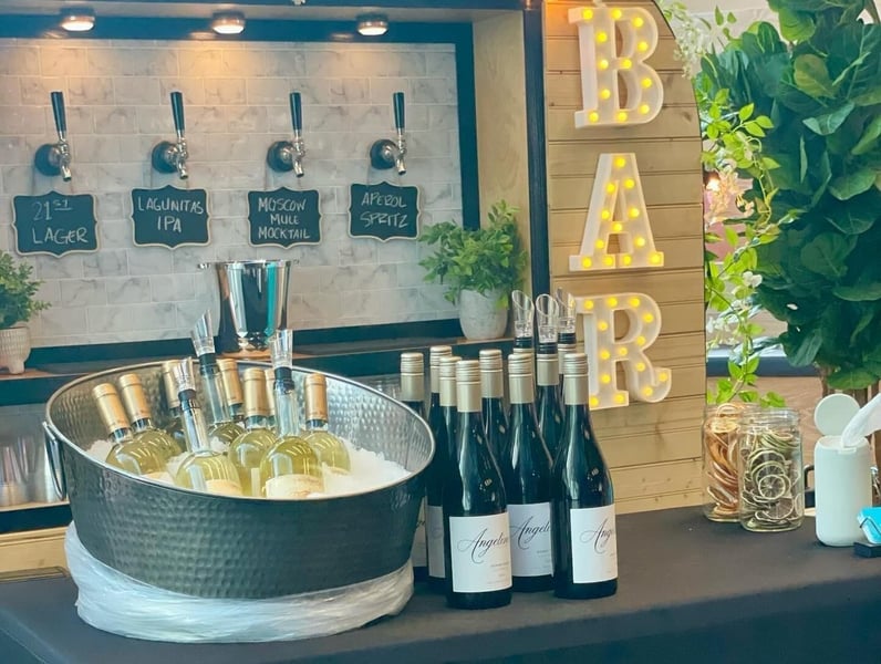 Refreshment Stand with Three Beverage Dispensers for Non Alcoholic Service - Gallery image