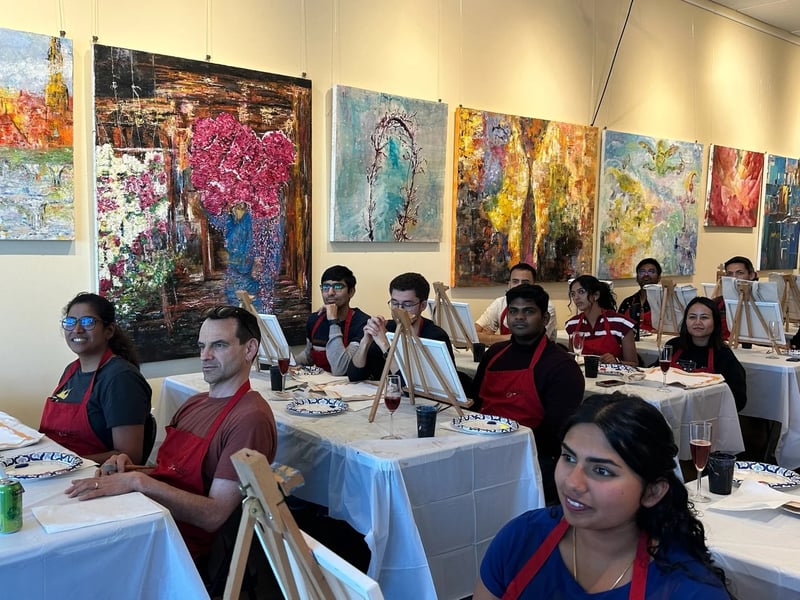 Onsite Paint and Sip for Your Office - Gallery image