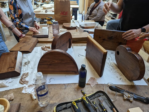 Woodworking Team Workshop: Shape a Serving Board to Take Home - Holiday Party in San Francisco - Featured image