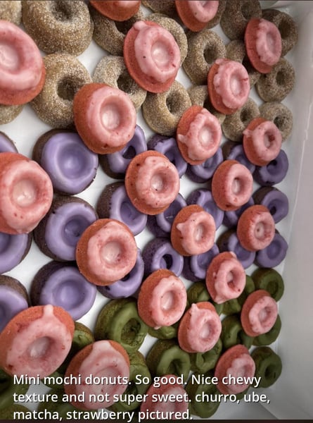 Bite Size Mochi Donut Dessert Box for Midsize Gatherings - Gallery image