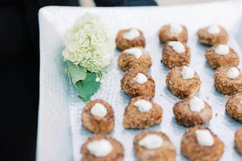 Coastal Buffet Wedding Reception With Full China And Staff - Gallery image