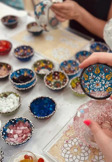 Turkish Mosaic Lamp Crafting Experience for Teams - Gallery image
