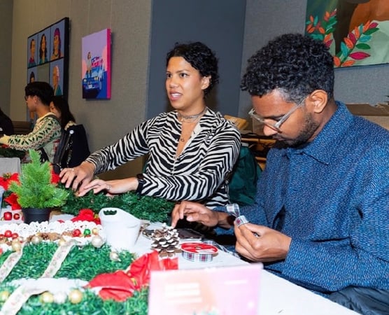 Holiday Wreath Decorating Workshop - Holiday Party - Featured image