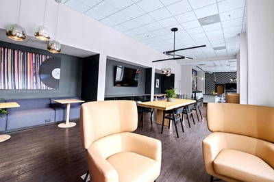 Lounge with Fireplace for Events in Western Addition