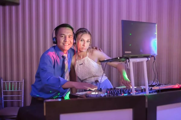 Wedding Reception DJ MC with Pro Sound and Wireless Mics - Anniversary - Featured image