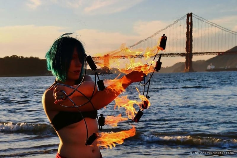 Fire Dancer for Birthday and Holiday Party, Professional - Gallery image