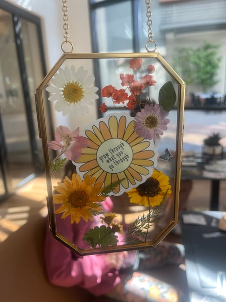 Framed Pressed Flower Art Workshop with a Floating Glass Frame - Gallery image