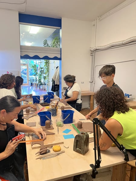 Ceramic Lamp Making Class: Build, Carve and Take Home a Lamp - Gallery image