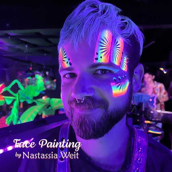 UV Blacklight Glow Body Art Party (1 Artist, 2-4 Hours) - Gallery image