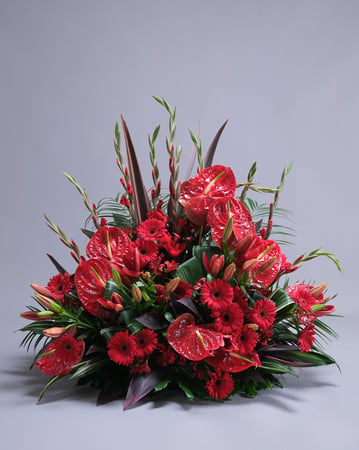 Podium Flower Arrangement Hand Designed Wedding and Event Florals - Anniversary - Featured image