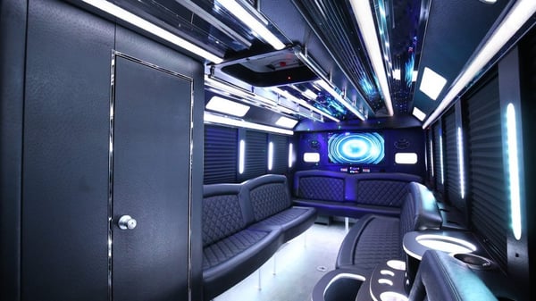 Extra-Large Party Bus with Restroom Rental for Up to 45 Guests - Anniversary - Featured image