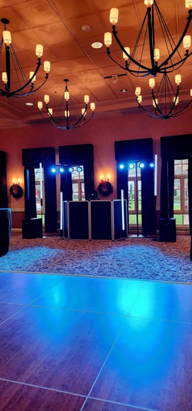 Dance Floor Lighting and Wedding DJ Sound System Package - Gallery image