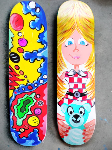 Skateboard Painting Workshop on a Canadian Hard Rock Maple Deck - Gallery image
