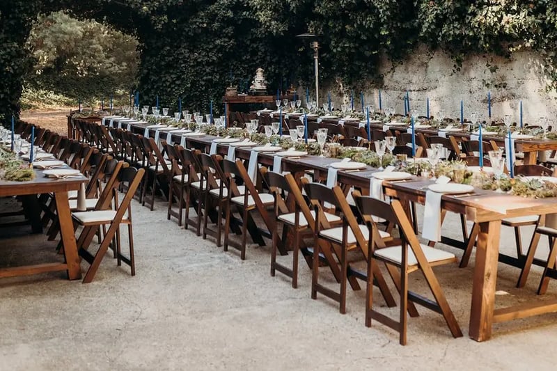Coastal Buffet Wedding Reception With Full China And Staff - Gallery image