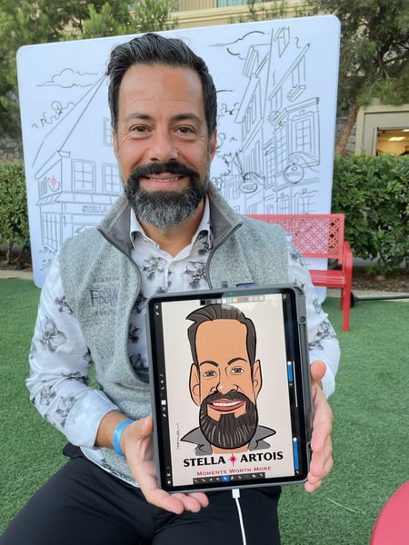 Caricature Artist for Hire Wedding Reception and Party Sketches - Gallery image